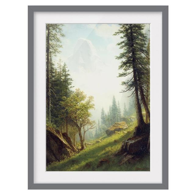 In the Bernese Alps Framed Photographic Art Print East Urban Home Rahmenoptionen: Matt grey, Size: 70cm H x 50cm W on Productcaster.