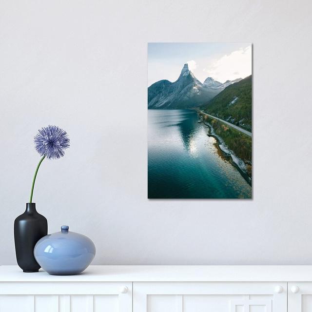 Road To The Mountain by Fabian Fortmann - Wrapped Canvas Print Alpen Home Size: 45.72cm H x 30.48cm W x 1.905cm D on Productcaster.