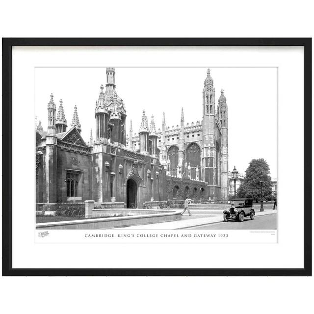 Cambridge, Kings College Chapel And Gateway 1933 by Francis Frith - Single Picture Frame Print The Francis Frith Collection Size: 45cm H x 60cm W x 2. on Productcaster.