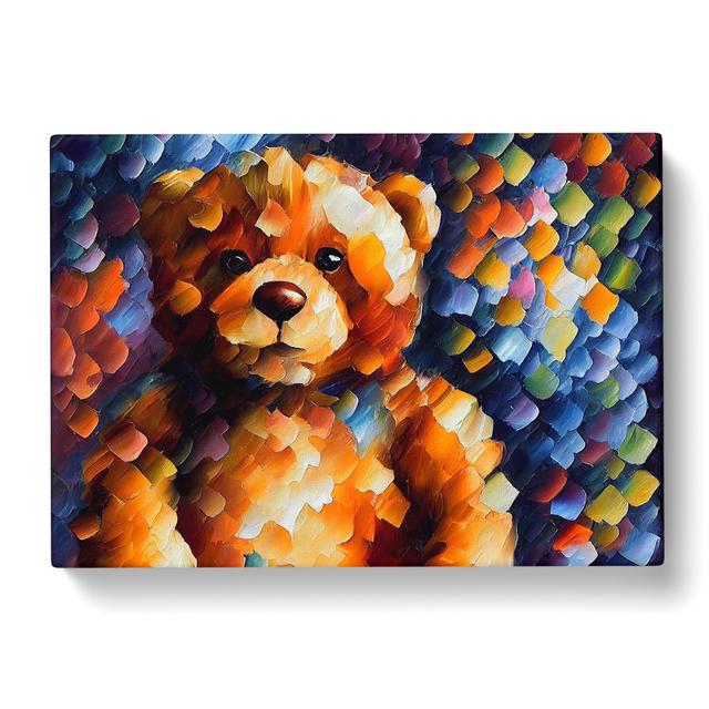 Teddy Bear Painted Vol.1 Abstract - Wrapped Canvas Graphic Art ClassicLiving Size: 40cm H x 60cm W x 3cm D on Productcaster.