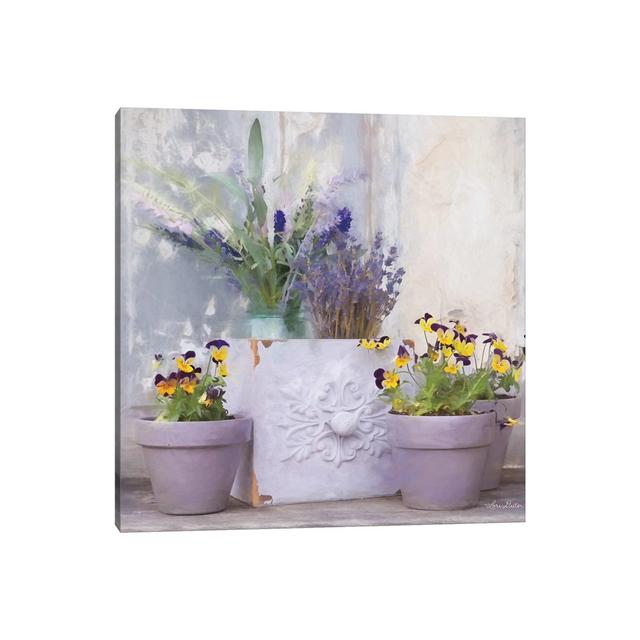 Pansy Still Life II by Lori Deiter - Wrapped Canvas Photograph ClassicLiving Size: 45.72cm H x 45.72cm W x 3.81cm D on Productcaster.