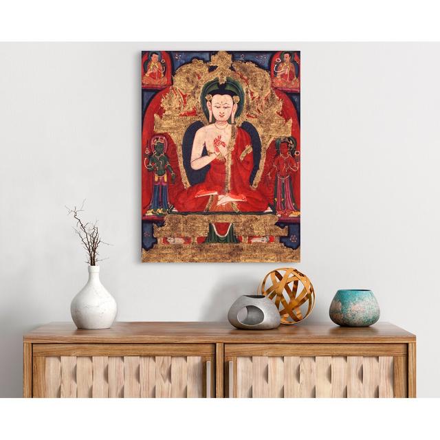 Gerahmtes Leinwandbild - Grafikdruck „Buddha Vairocana” Bloomsbury Market Größe: 70 cm H x 50 cm B x 4 cm T on Productcaster.