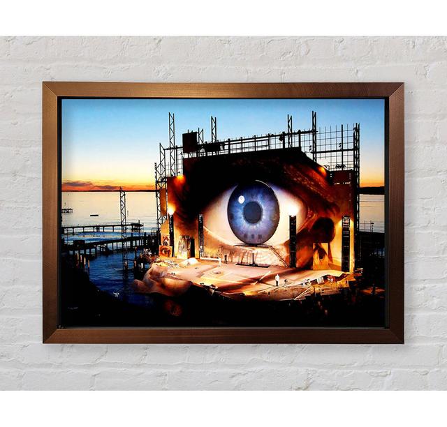 Eye Watching You - Single Picture Frame Art Prints Ebern Designs Size: 59.7cm H x 84.1cm W x 3.4cm D on Productcaster.