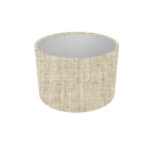 Cotton Drum Pendant Shade ( Screw On ) Beige Brambly Cottage Size: 18 H x 20 W x 20 D cm on Productcaster.