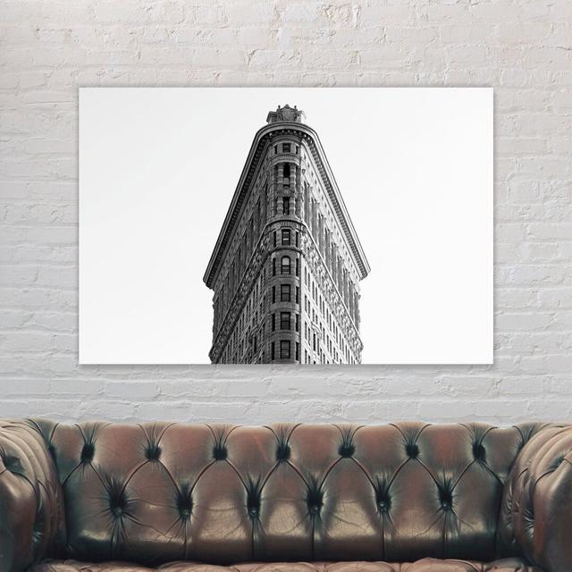 Flatiron Building Iconic Skyscraper New York City - Wrapped Canvas Photograph Borough Wharf Size: 21cm H x 31cm W x 4cm D on Productcaster.