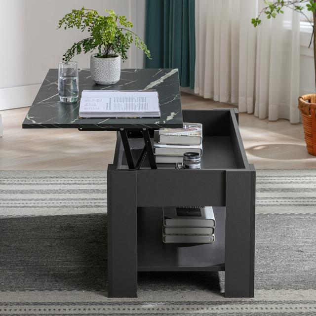 Lift Top 4 Legs Coffee Table with Storage Yaheetech on Productcaster.