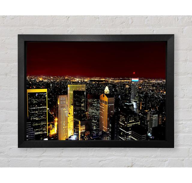 City That Never Sleeps - Print Ebern Designs Size: 100cm H x 141.4cm W on Productcaster.