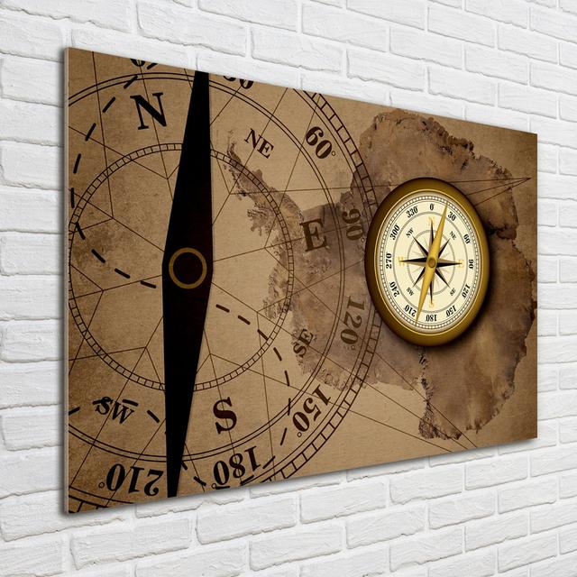 Compass - Unframed Art Prints on Glass Ebern Designs on Productcaster.