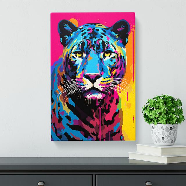 Panther Pop - Print Marlow Home Co. Size: 50cm H x 35cm W x 3cm D on Productcaster.