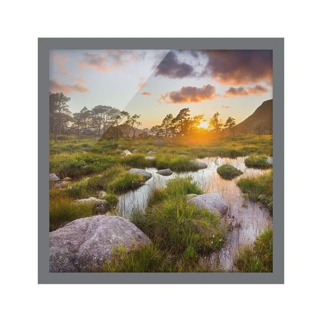 Tverrdalsbekken in Norway - Picture Frame Photograph Union Rustic Frame Option: Grey Framed, Size: 70cm H x 70cm W x 2cm D on Productcaster.