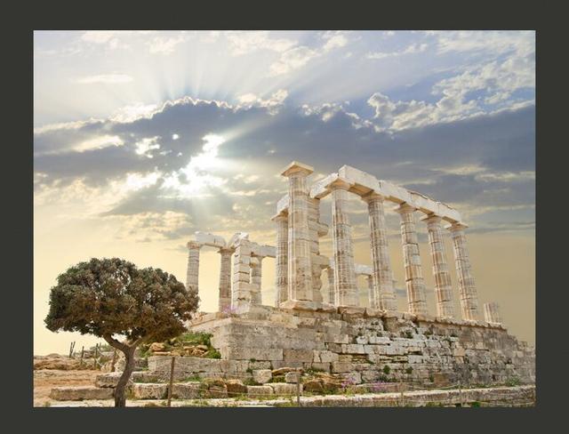 Greek Acropolis 3.09m x 400cm Wallpaper East Urban Home Size: 400 cm x 309 cm on Productcaster.