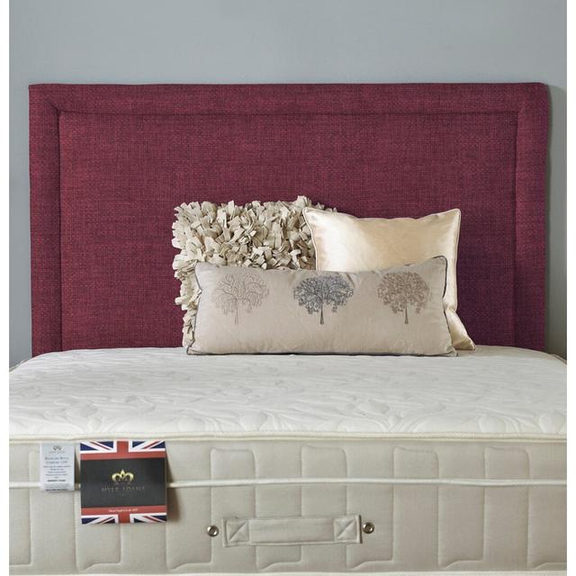 Reddington Upholstered Headboard Rosalind Wheeler Upholstery: Linen Plum, Size: Single (3') on Productcaster.