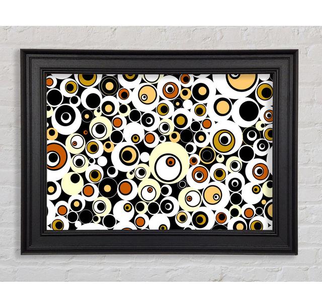 Circles And Bubbles Framed Print Ivy Bronx Size: 29.7cm H x 42cm W on Productcaster.