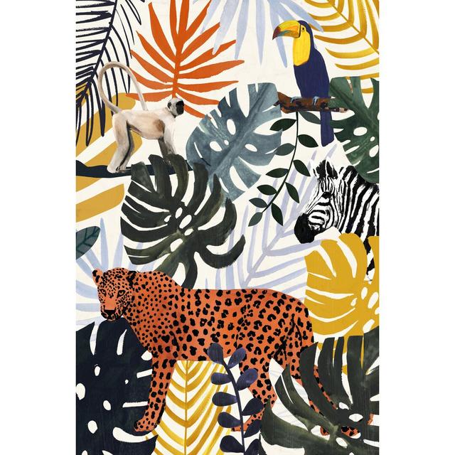 Jungle Jumble II by Victoria Borges - Wrapped Canvas Painting 17 Stories Size: 46cm H x 30cm W x 3.8cm D on Productcaster.