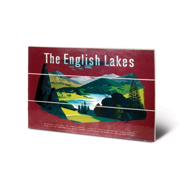 'The English Lakes 1' Graphic Art on Wood George Oliver on Productcaster.