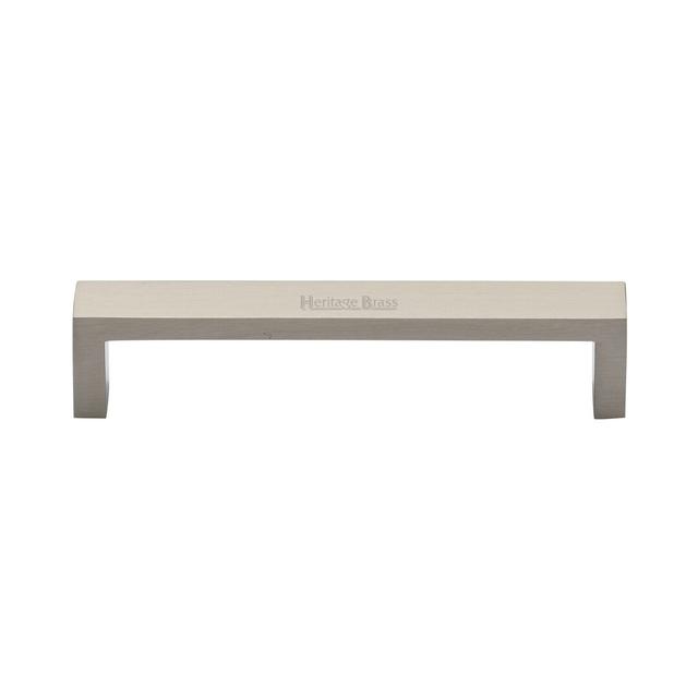 Metro Cabinet Pull Bar Handle Heritage Brass Size: 10.1cm H x 2cm W x 11cm D, Finish: Matt Bronze on Productcaster.