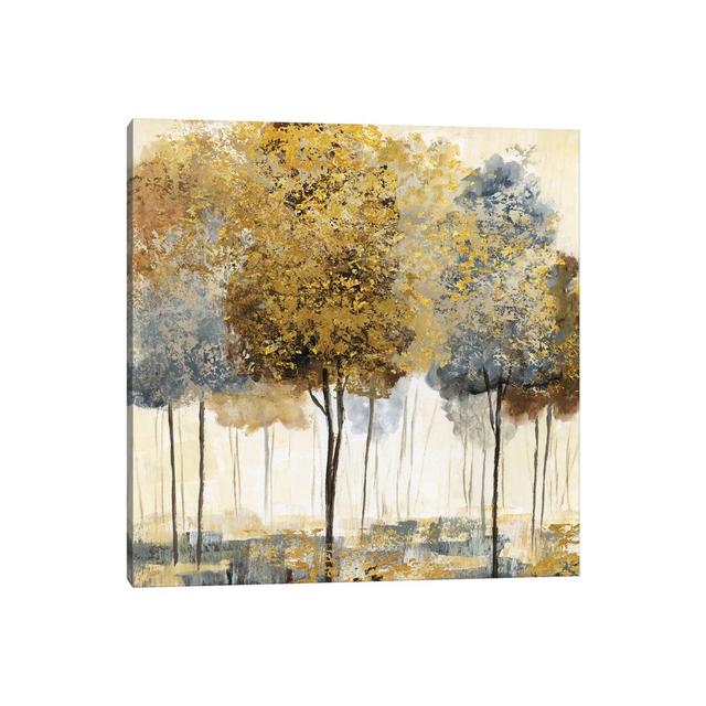 Metallic Forest I - Wrapped Canvas Graphic Art Print Three Posts Size: 45.72cm H x 45.72cm W x 1.91cm D on Productcaster.