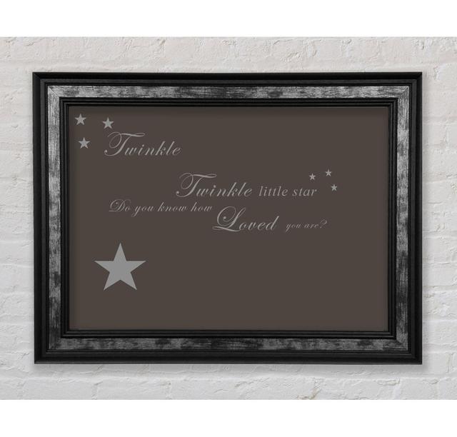 Twinkle Twinkle Little Star 1 Schokolade - Drucken Bright Star Größe: 42cm H x 59,7cm B on Productcaster.