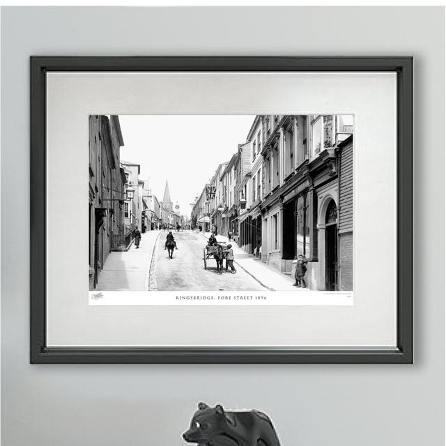 'Kingsbridge, Fore Street 1896' - Picture Frame Photograph Print on Paper The Francis Frith Collection Size: 60cm H x 80cm W x 2.3cm D on Productcaster.