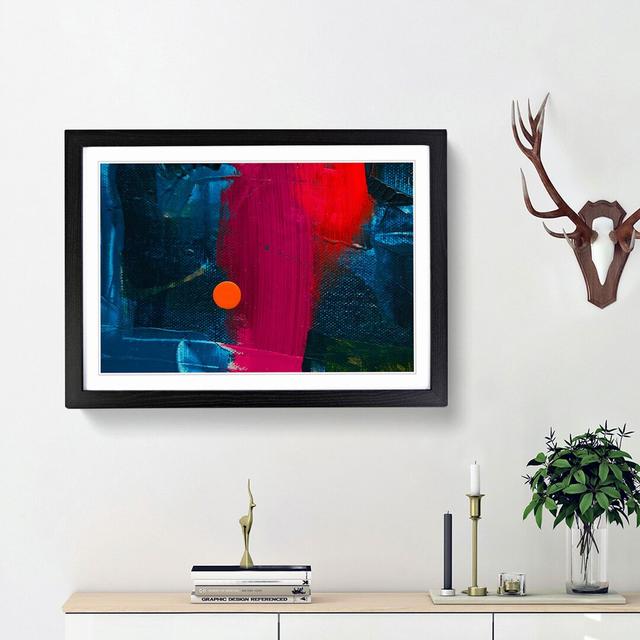 Abstract Art Painting Vol.105 by S.Johnson - Picture Frame Painting Print East Urban Home Frame Option: Black Framed, Size: 48cm H x 65cm W x 2cm D on Productcaster.