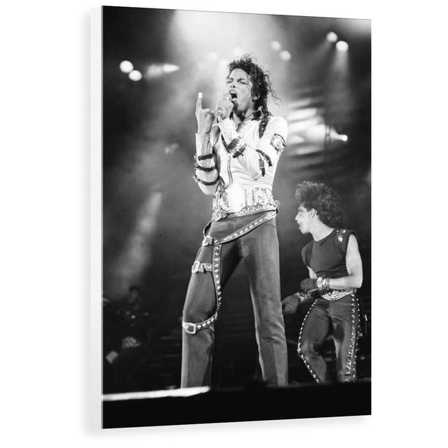 'Michael Jackson 1988' Photograph George Oliver Size: 100 cm H x 67.2 cm W x 3.8 cm D, Format: Wrapped Canvas on Productcaster.