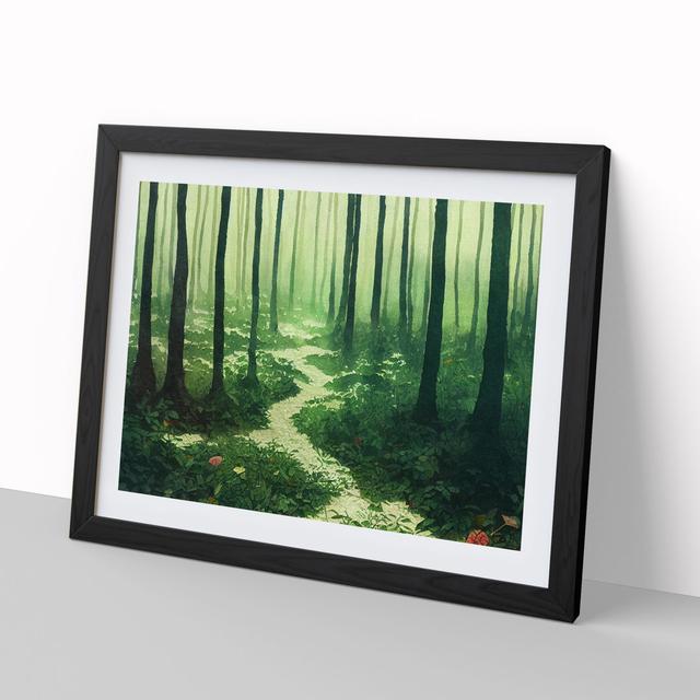 Forest Vol.4 - Picture Frame Graphic Art Alpen Home Frame Colour: Black Framed, Size: 46cm H x 64cm W x 2cm D on Productcaster.