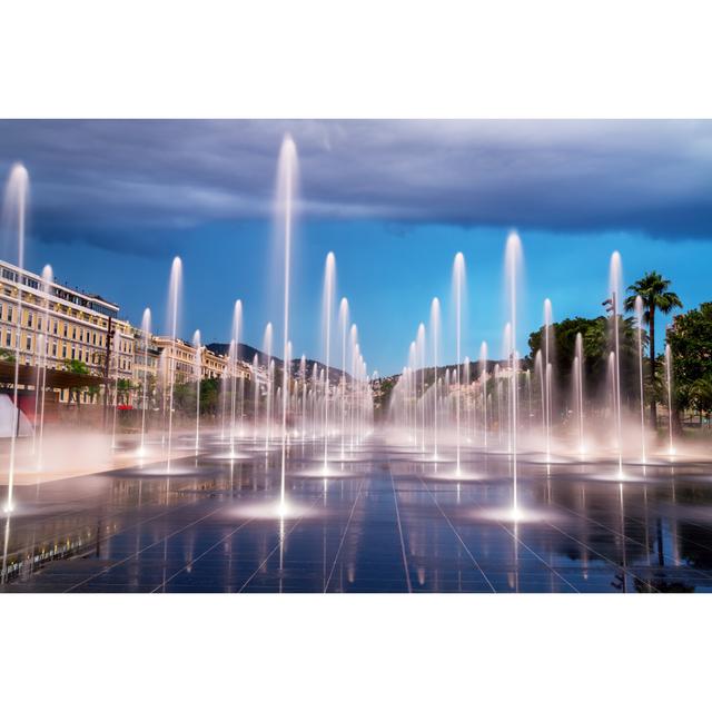 City Fountain by Valio84Sl - Wrapped Canvas Photograph Latitude Run Size: 20cm H x 30cm W x 3.8cm D on Productcaster.