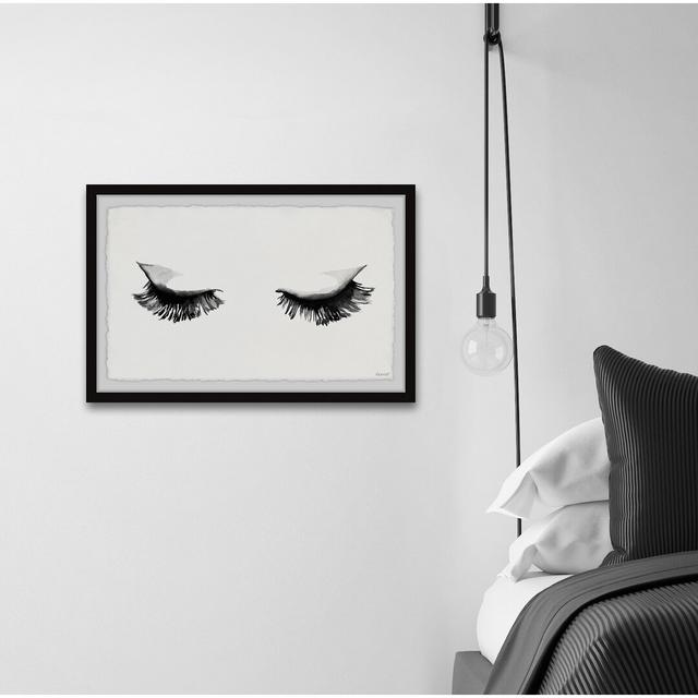 'Full Lashes' - Picture Frame Painting Print on Paper 17 Stories Size: 41cm H x 61cm W x 3.81cm D on Productcaster.