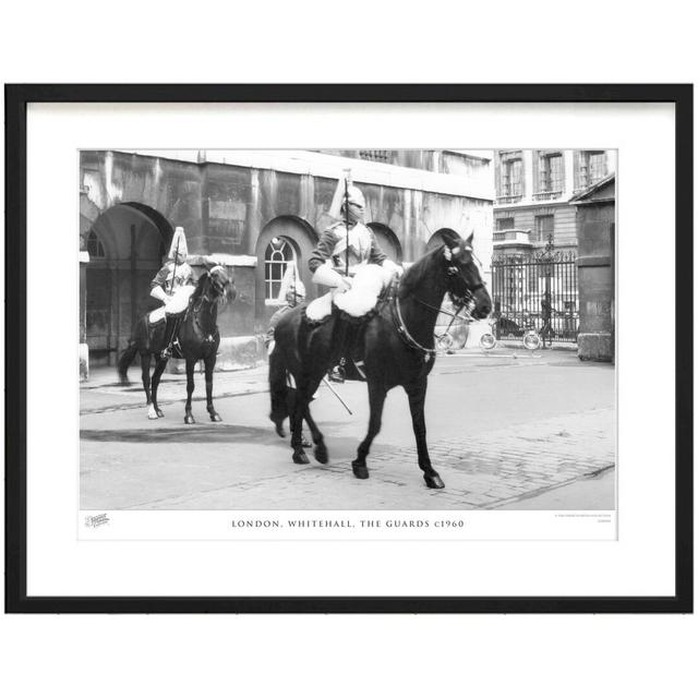 'London, Whitehall, the Guards C1960' by Francis Frith - Picture Frame Photograph Print on Paper The Francis Frith Collection Size: 40cm H x 50cm W x on Productcaster.