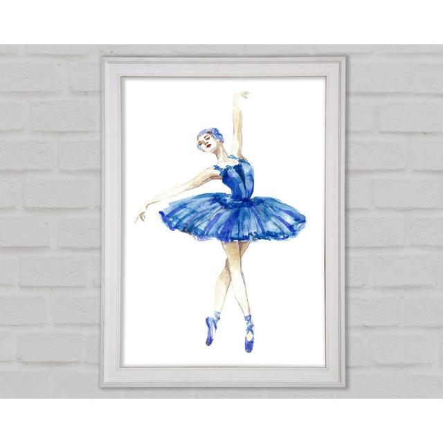 Blaue Ballerina 4 - Einzelne Bilderrahmen Kunstdrucke Marlow Home Co. Größe: 84,1 cm H x 59,7 cm B x 1,5 cm T on Productcaster.