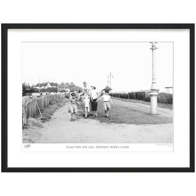 'Clacton on Sea, Donkey Rides C1960' by Francis Frith - Picture Frame Photograph Print on Paper The Francis Frith Collection Size: 60cm H x 80cm W x 2 on Productcaster.