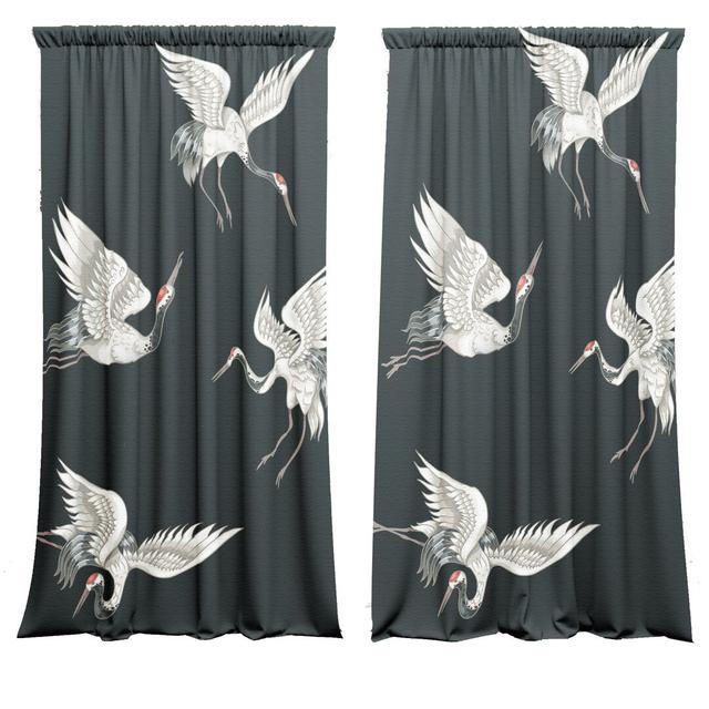 Slot Top Blackout Curtains (Set of 2) Bikes Bazaar Panel Size : 147 W x 200 D cm on Productcaster.