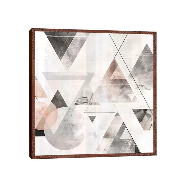 Holographic II Ivy Bronx Size: 66.04cm H x 66.04cm W x 3.81cm D, Format: Classic Brown Wood Framed on Productcaster.