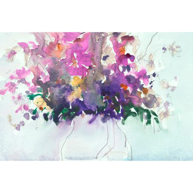 Floral in Pitcher - Unframed Art Prints on Canvas Rosalind Wheeler Size: 81cm H x 122cm W x 3.8cm D on Productcaster.