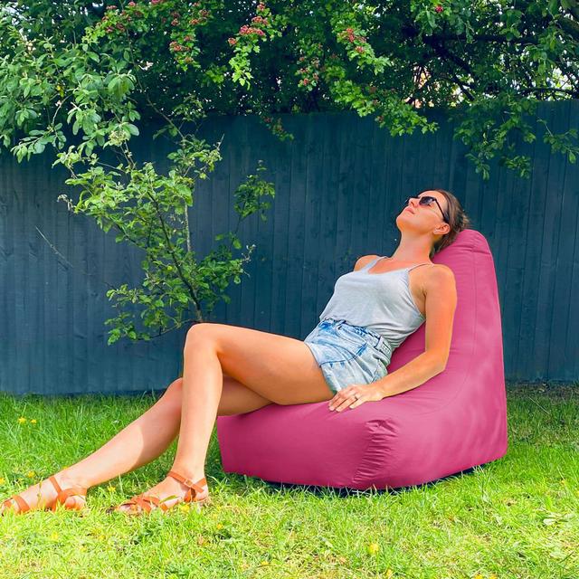 Bean Bag Lounger Isabelle & Max Upholstery Colour: Cerise Pink on Productcaster.