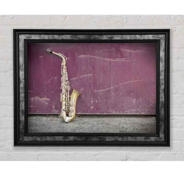 Saxophone - Single Picture Frame Art Prints Bright Star Size: 21.1cm H x 42cm W x 8cm D on Productcaster.