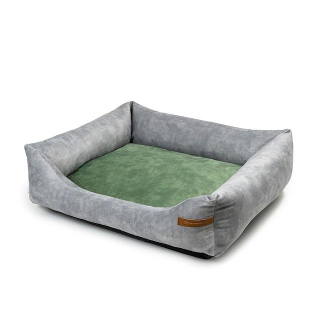 Hundebett Rexproduct Größe: 20 cm H x 85 cm B x 105 cm T, Farbe: Grau/Grün on Productcaster.