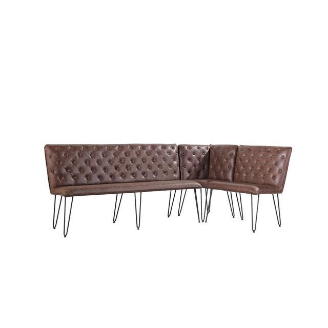 Upholstered Bench KT Furniture Colour: Brown on Productcaster.