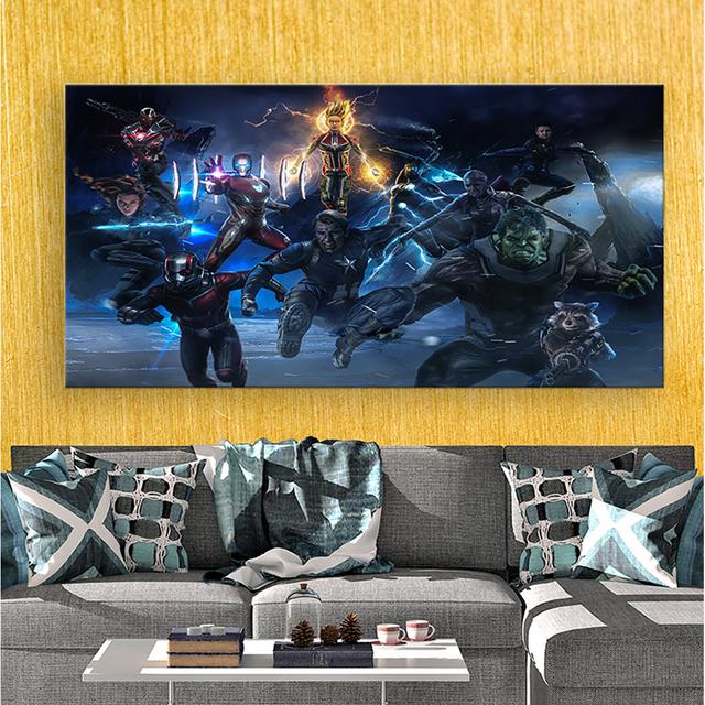 Avengers Marvel - Wrapped Canvas Graphic Art M2M Prints Size: 78cm H x 129cm W x 3.5cm D on Productcaster.