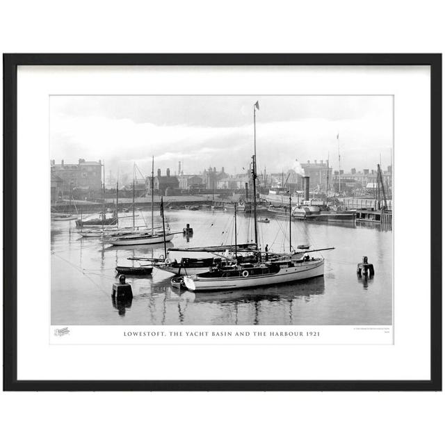 'Lowestoft, the Yacht Basin and the Harbour 1921' by Francis Frith - Picture Frame Photograph Print on Paper The Francis Frith Collection Size: 28cm H on Productcaster.