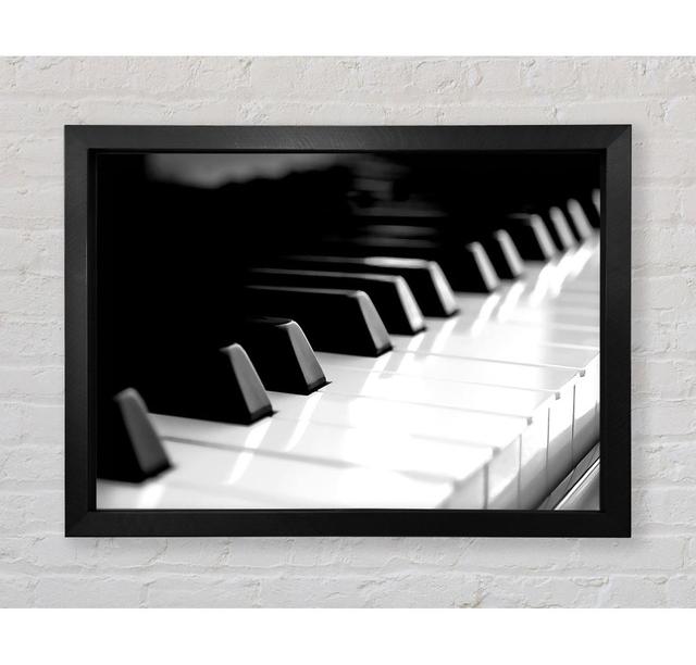 Piano Keyboard - Single Picture Frame Art Prints Ebern Designs Size: 42cm H x 59.7cm W x 3.4cm D on Productcaster.