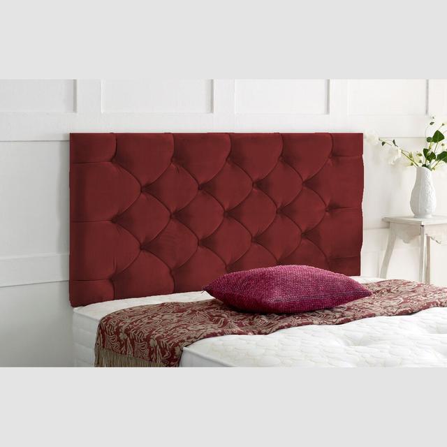 Carthell Upholstered Headboard 17 Stories Colour: Mallard, Size: Kingsize (5') on Productcaster.