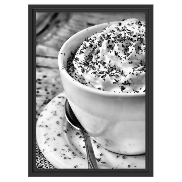 Gerahmter Fotodruck Kaffee mit Creme East Urban Home Größe: 55 cm H x 40 cm B on Productcaster.