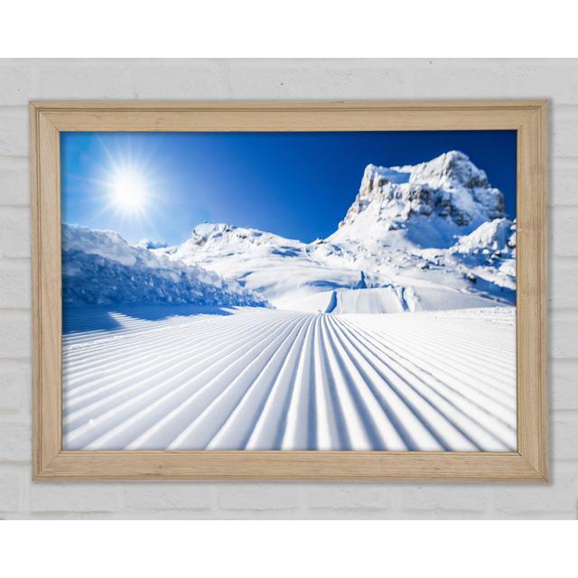 Straight Lines In The Snow - Print Union Rustic Size: 42cm H x 59.7cm W x 1.5cm D on Productcaster.