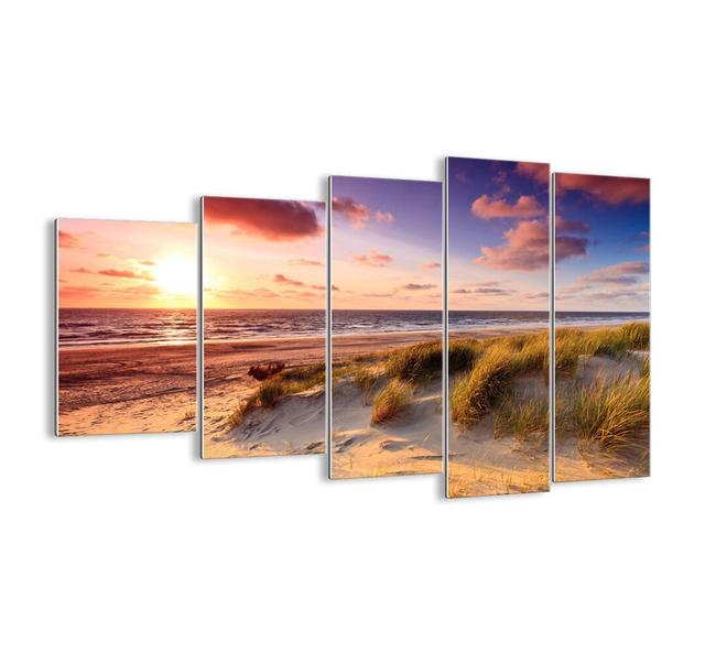 The Air Smells Like Summer - 5 Piece Unframed Photograph Print Set on Glass Highland Dunes Size: 100cm H x 150cm W x 1.8cm D on Productcaster.