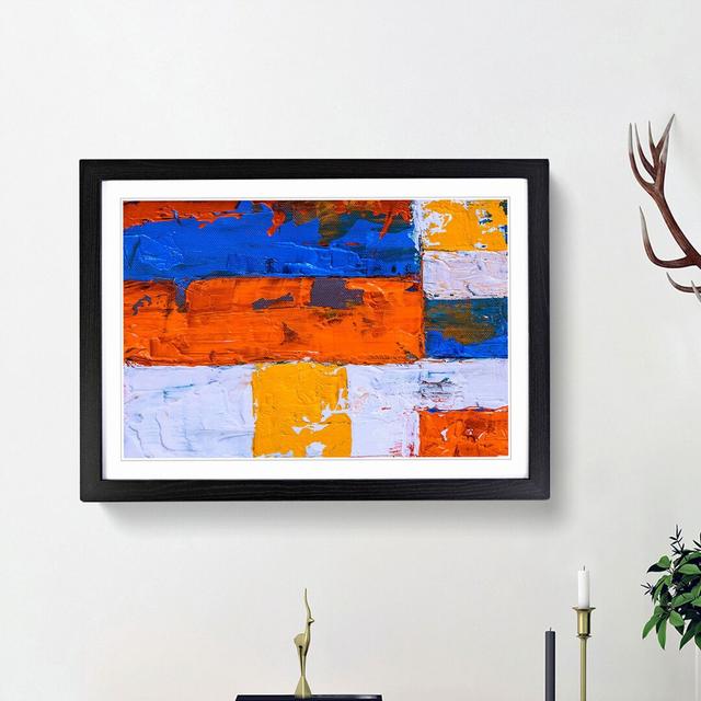 Abstract Art Painting Vol.435 by S.Johnson - Picture Frame Painting Print East Urban Home Frame Option: Black Framed, Size: 27cm H x 36cm W x 2cm D on Productcaster.