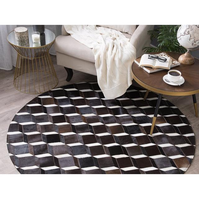 Zoey Cowhide Brown Rug Union Rustic on Productcaster.