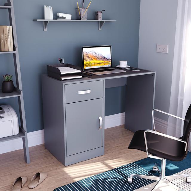 Muskoka Hudson Desk Latitude Run Colour: Grey on Productcaster.