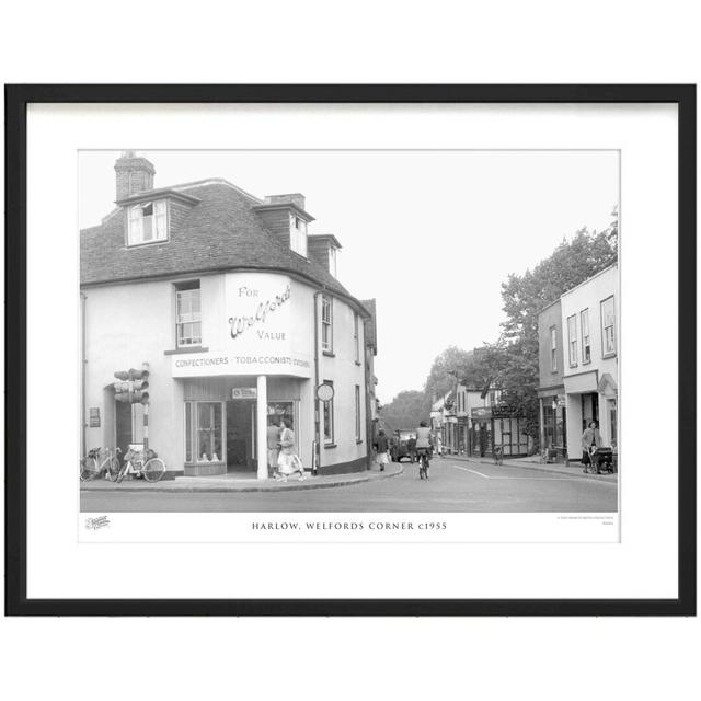 'Harlow, Welfords Corner C1955' by Francis Frith - Picture Frame Photograph Print on Paper The Francis Frith Collection Size: 28cm H x 36cm W x 2.3cm on Productcaster.