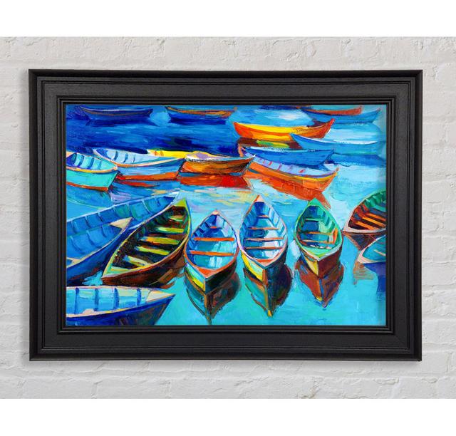 Sailboat Waters - Single Picture Frame Art Prints Longshore Tides Size: 42cm H x 59.7cm W x 8cm D on Productcaster.